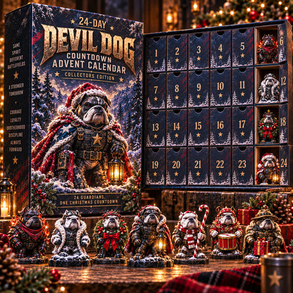 🔥HOT SALE🔥🐾🔥 Devil Dog 24-Day Christmas Countdown Advent Calendar