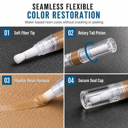 Leather Touch Up Pen For Shoes Bags Sofas And Jackets Color Restoration And Scratch Repair