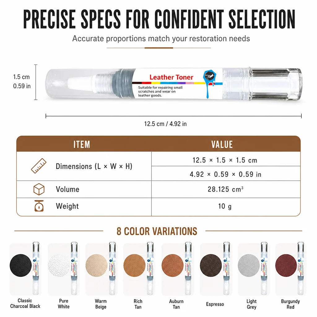 Leather Touch Up Pen For Shoes Bags Sofas And Jackets Color Restoration And Scratch Repair