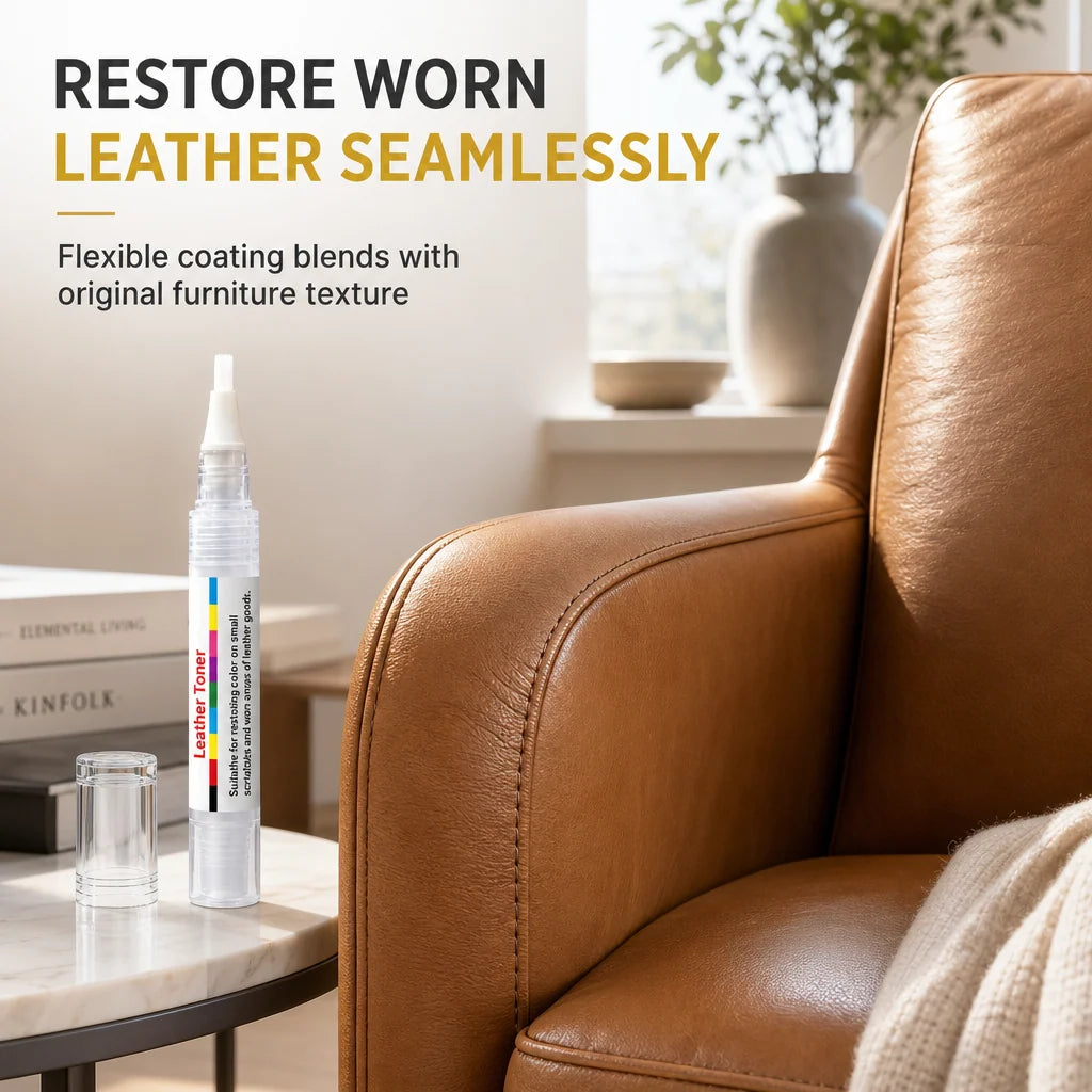 Leather Touch Up Pen For Shoes Bags Sofas And Jackets Color Restoration And Scratch Repair
