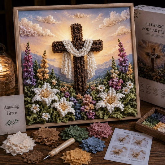 🔥 Last Day 49% OFF - ✝️3D Christian Fabric Poke Art Kit(📦Buy 3 Free Shipping)