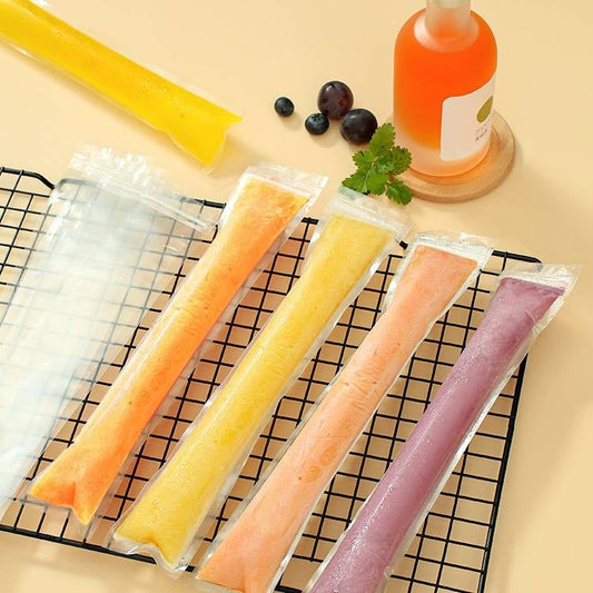 💥100 PCS💥Food-Grade Disposable Ice Popsicle Bags