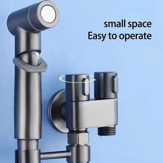 🔥Last Day 50% OFF🔥 1-In-2-Handheld Out Dual Control Valve Bidet Sprayer for Toilet