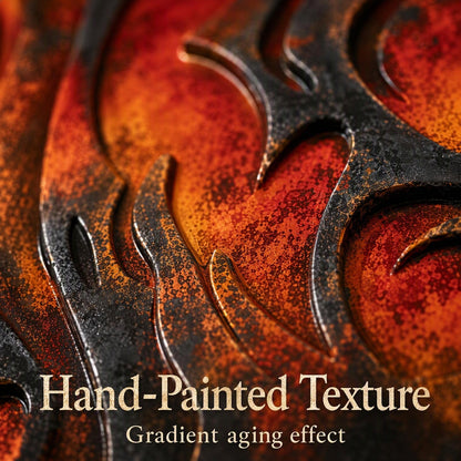 🐉‘Fiery Dragon’  Metal Wall Art