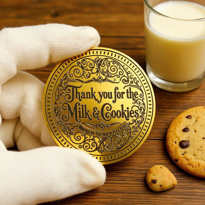 🎄🎅Santa Gold Coin ‘THANK YOU For The Milk & Cookies’!