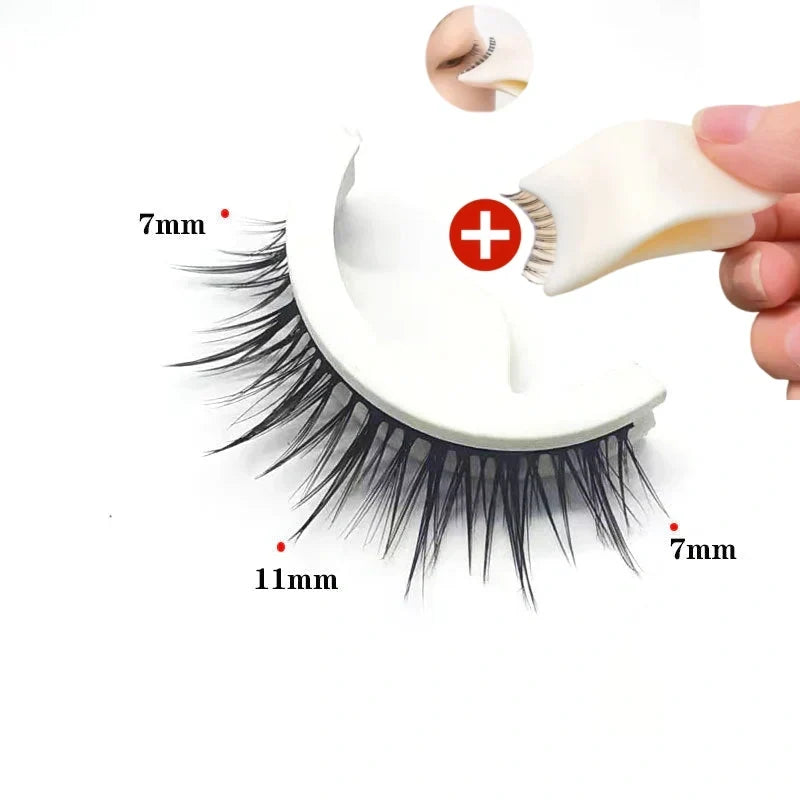 🥳2026 HOT SALE🥳💞50K+ SOLD!👁️✨Reusable Self‑Adhesive False Eyelashes – No glue needed, just press & go. Natural curl, reusable & easy to remove. A beauty game‑changer! 💕🌸