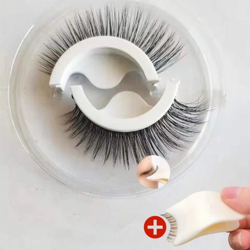 🥳2026 HOT SALE🥳💞50K+ SOLD!👁️✨Reusable Self‑Adhesive False Eyelashes – No glue needed, just press & go. Natural curl, reusable & easy to remove. A beauty game‑changer! 💕🌸