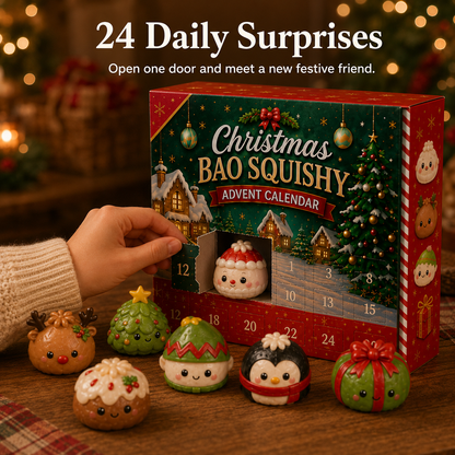 🎄Christmas Bao Squishy Advent Calendar🎁24 Days of Squishy Christmas Joy!