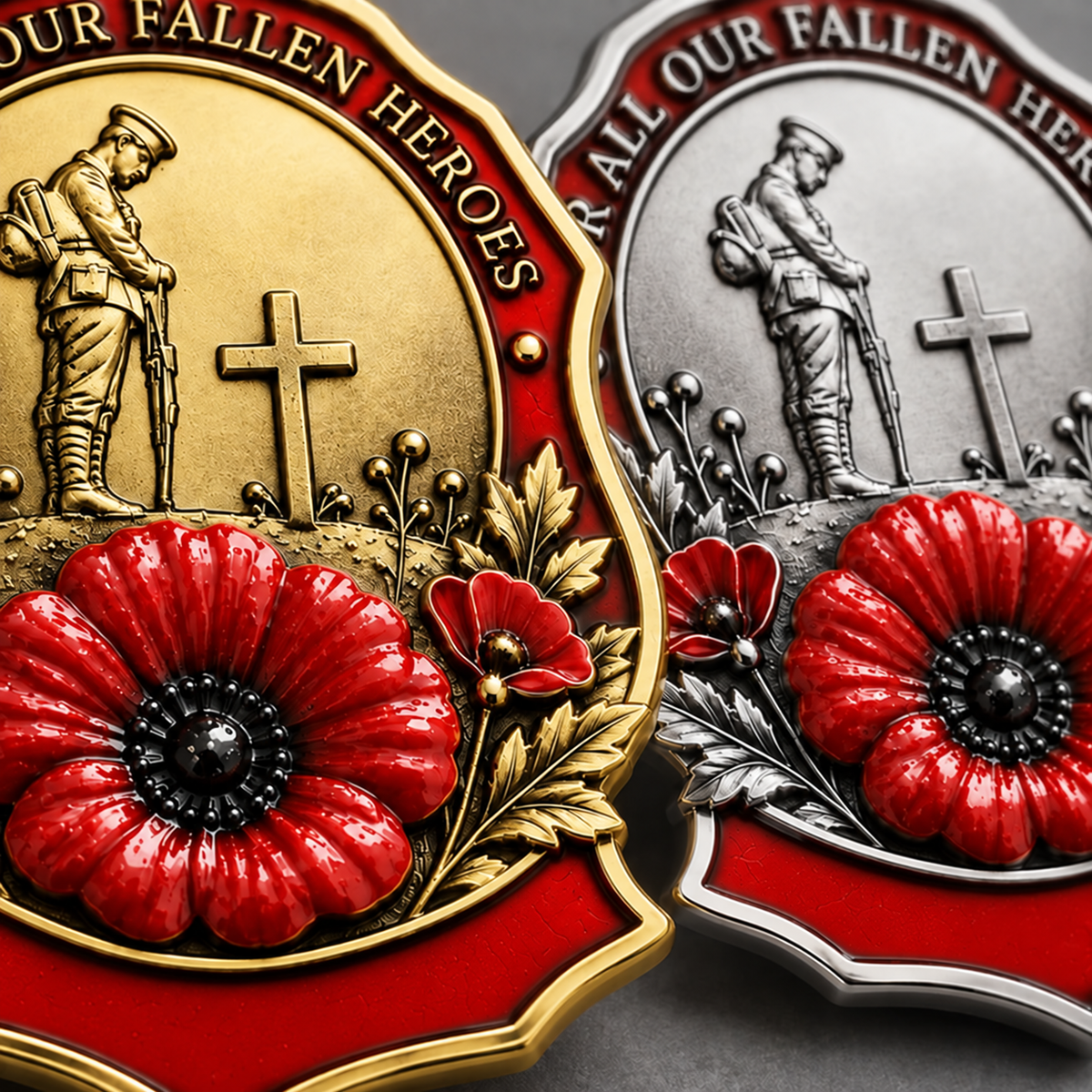 Limited Edition Red Poppy Remembrance Brooch – For All Our Fallen Heroes
