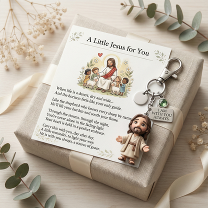 "A Little Jesus for You" - Comforting Pocket Reminder Keychain🌟🙏