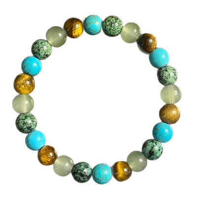 Gradient Natural Stone Bead Bracelet