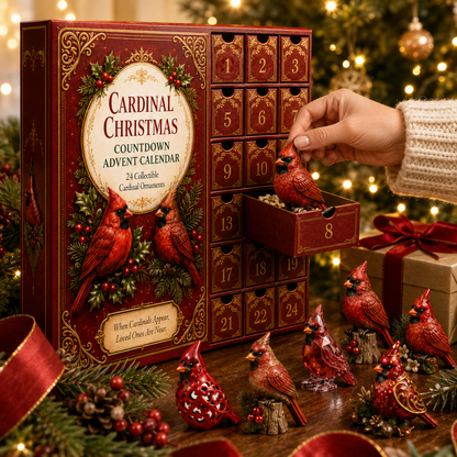 Cardinal Christmas 24-Day Countdown Calendar
