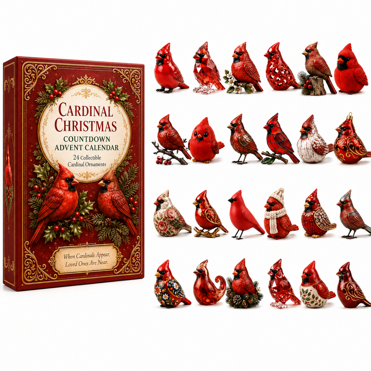 Cardinal Christmas 24-Day Countdown Calendar