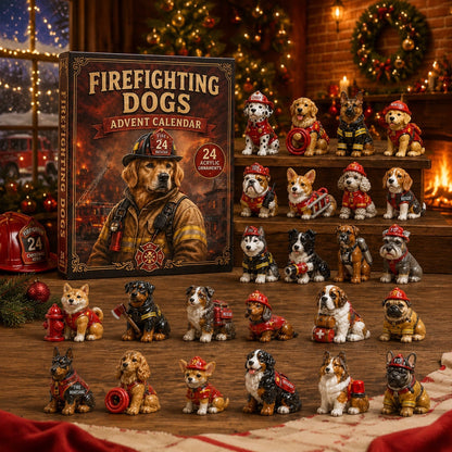 Firefighting Dogs Advent Calendar 2026 - 24-Day Festive Countdown