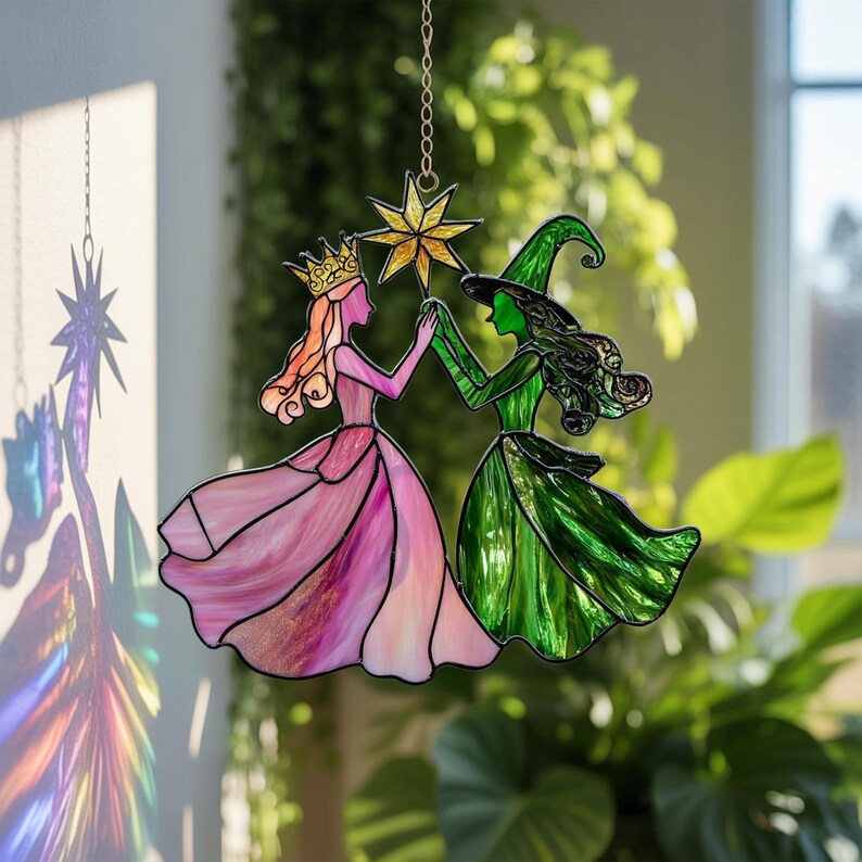 🔮Princess & Witch Colorful Suncatcher
