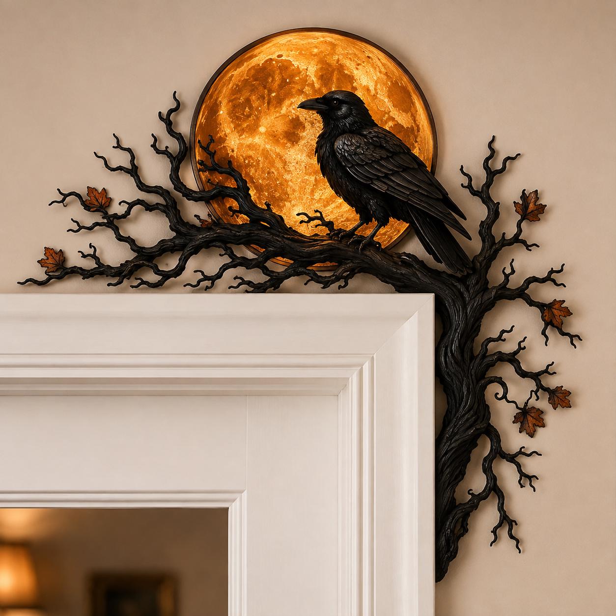 Raven Moon Halloween Corner Decor