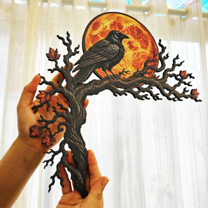 Raven Moon Halloween Corner Decor
