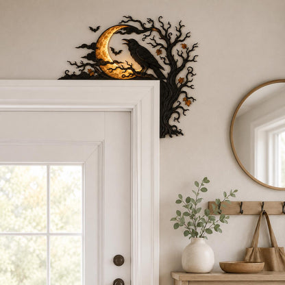 Raven Moon Halloween Corner Decor