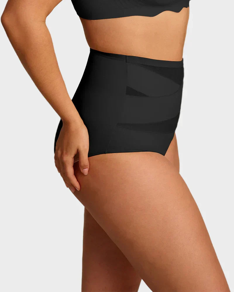 🌸 Last Day Special Price £9.99 ! 🔥Plus-Size High-Waist Cross Tummy Control Panties