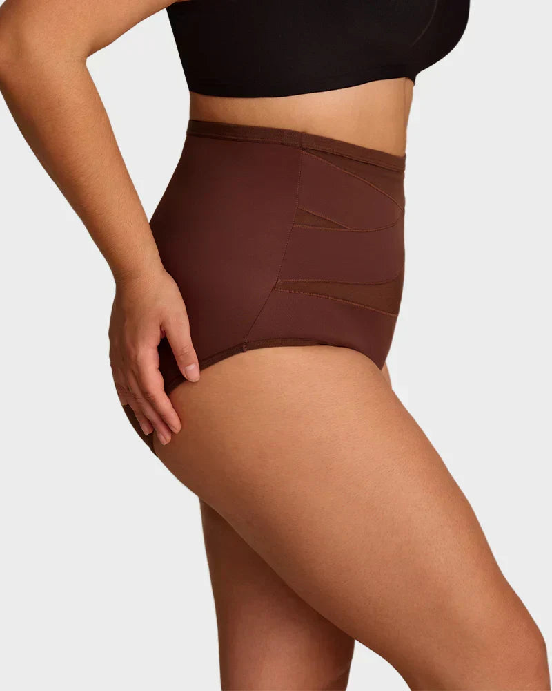 🌸 Last Day Special Price £9.99 ! 🔥Plus-Size High-Waist Cross Tummy Control Panties