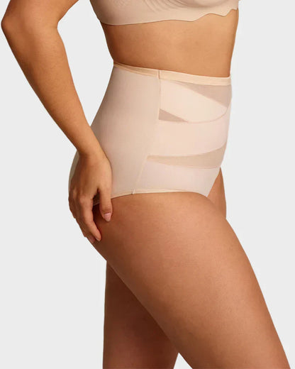 🌸 Last Day Special Price £9.99 ! 🔥Plus-Size High-Waist Cross Tummy Control Panties