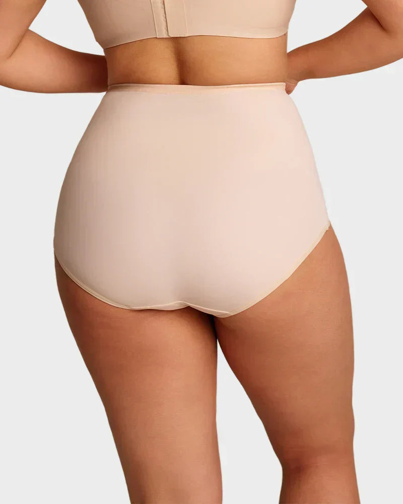 🌸 Last Day Special Price £9.99 ! 🔥Plus-Size High-Waist Cross Tummy Control Panties