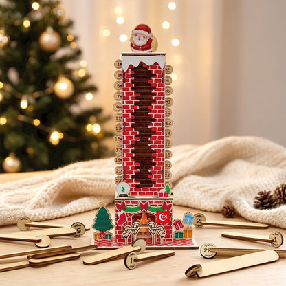 🎅 Build Your Own Christmas Countdown! DIY Mechanical Santa Chimney Calendar 🛠️✨