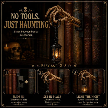 💀Skeleton Hand Lantern Shelf Light