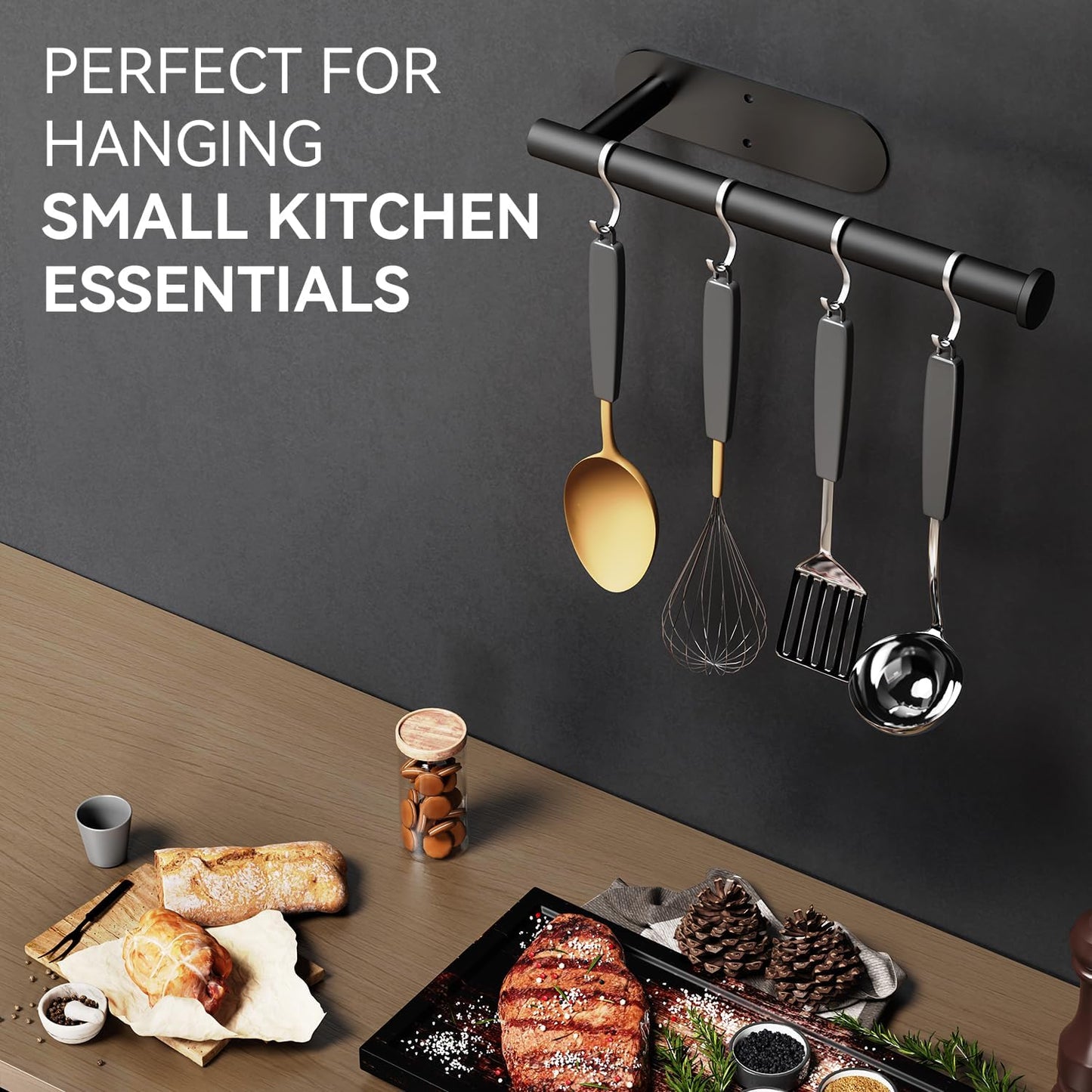 🔥LAST DAY 49% OFF-✨ EasyRoll Paper Towel Holder:No Drill Wall Mount 🧻