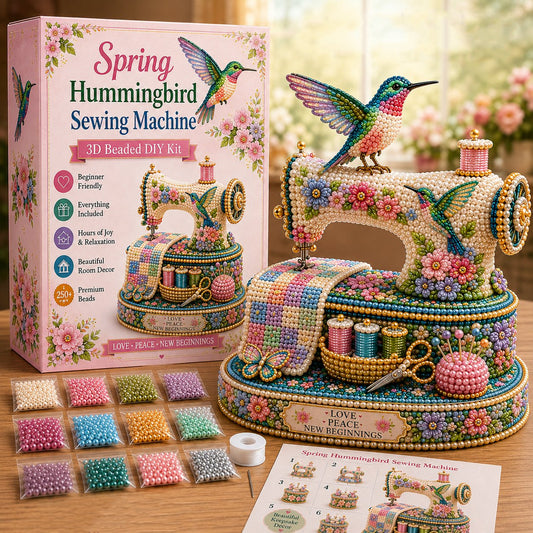 🌸Spring Hummingbird Sewing Machine 💗 3D Spring Limited Keepsake Edition DIY