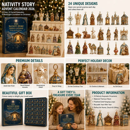 🎄 2026 Nativity Story Advent Calendar – 24 Days of Sacred Christmas Surprises