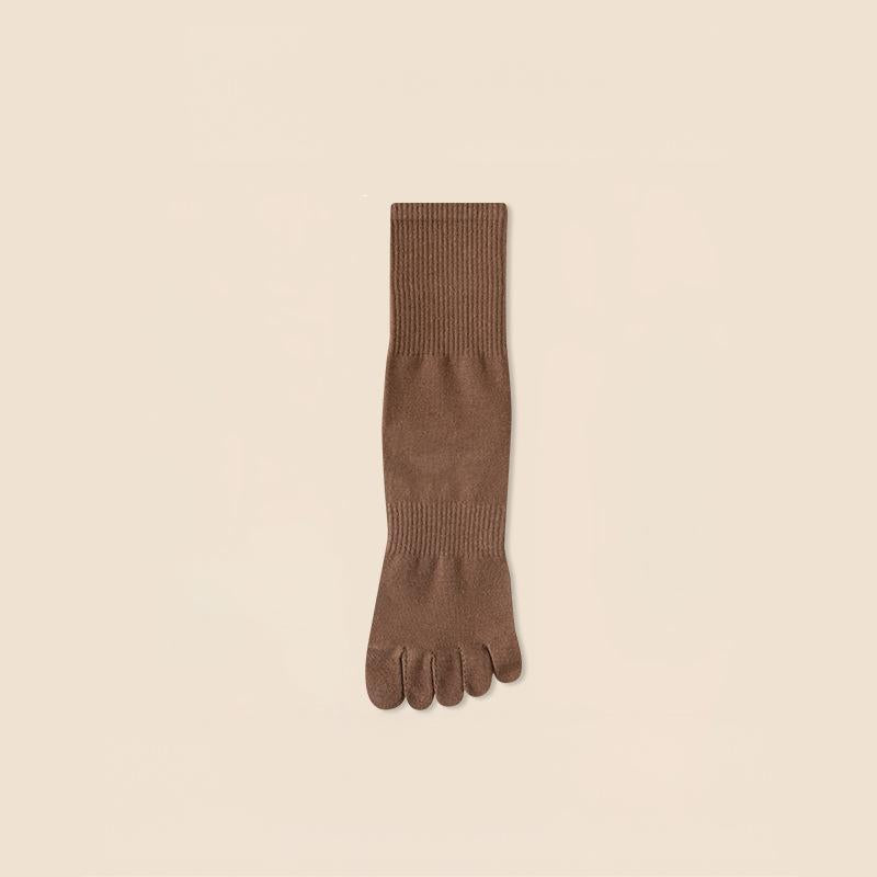 Five‐Toe Cotton Socks — Odor‐Control & Breathable