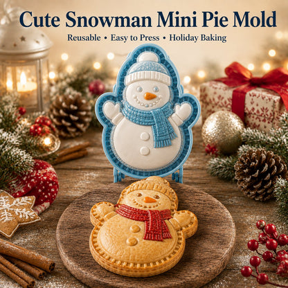 ⏳ Last Day 48% OFF – 🎄Christmas Mini Pie Mold Collection | Reusable Embossed Molds for Shaping Detailed Santa, Snowman, Reindeer, Tree & Holiday Pies 🥧✨