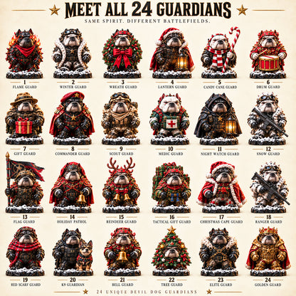 🔥HOT SALE🔥🐾🔥 Devil Dog 24-Day Christmas Countdown Advent Calendar