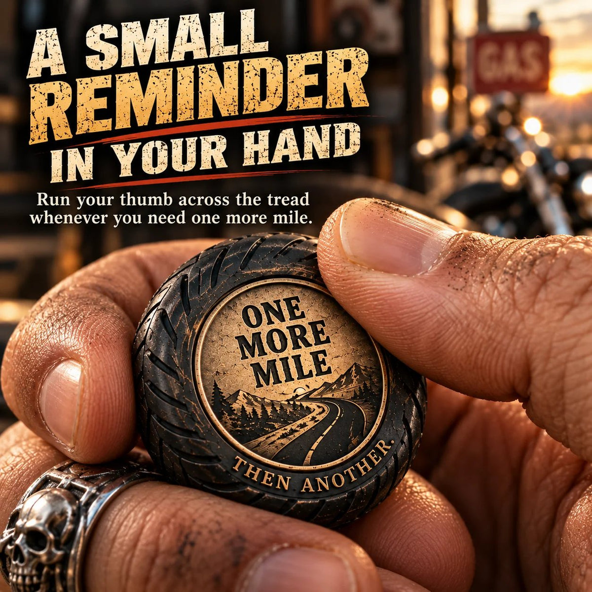🏍️ 🛞One More Mile™ Pocket Hug for Riders