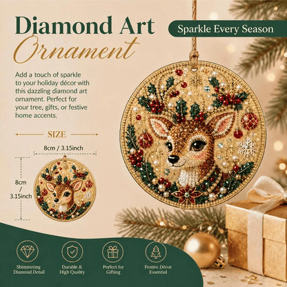🔥Only $10.99 Last Day Promotion!🎄Christmas DIY Diamond Painting Ornaments Kit (6 PCS)🎅