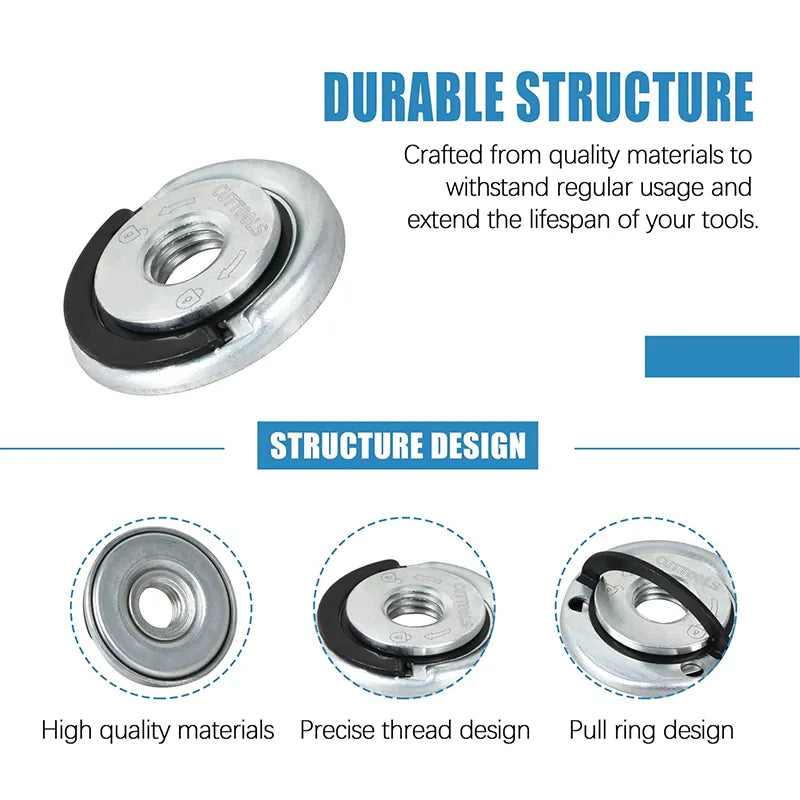 Angle Grinding Tool Flange Nut🔧, 1 SET(2 PCS)