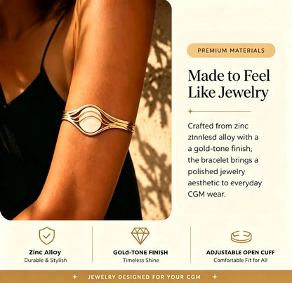 🔥Last Day Only＄12.99🔥Sensor Armband – Adjustable Jewelry‑Style Holder for Compatible Sensors