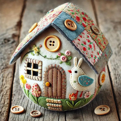 🏡Hot sale 🥚Patchwork Felt Egg House DIY Kit