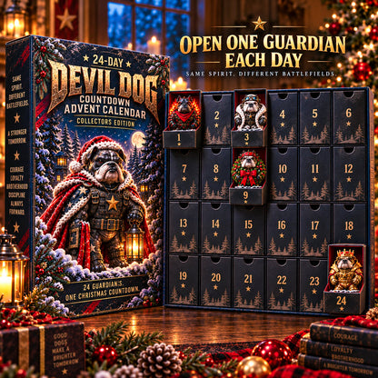 🔥HOT SALE🔥🐾🔥 Devil Dog 24-Day Christmas Countdown Advent Calendar
