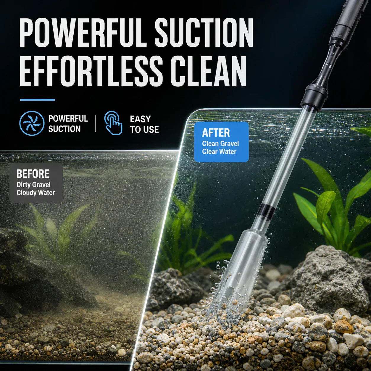 Electric Aquarium Gravel Cleaner✨