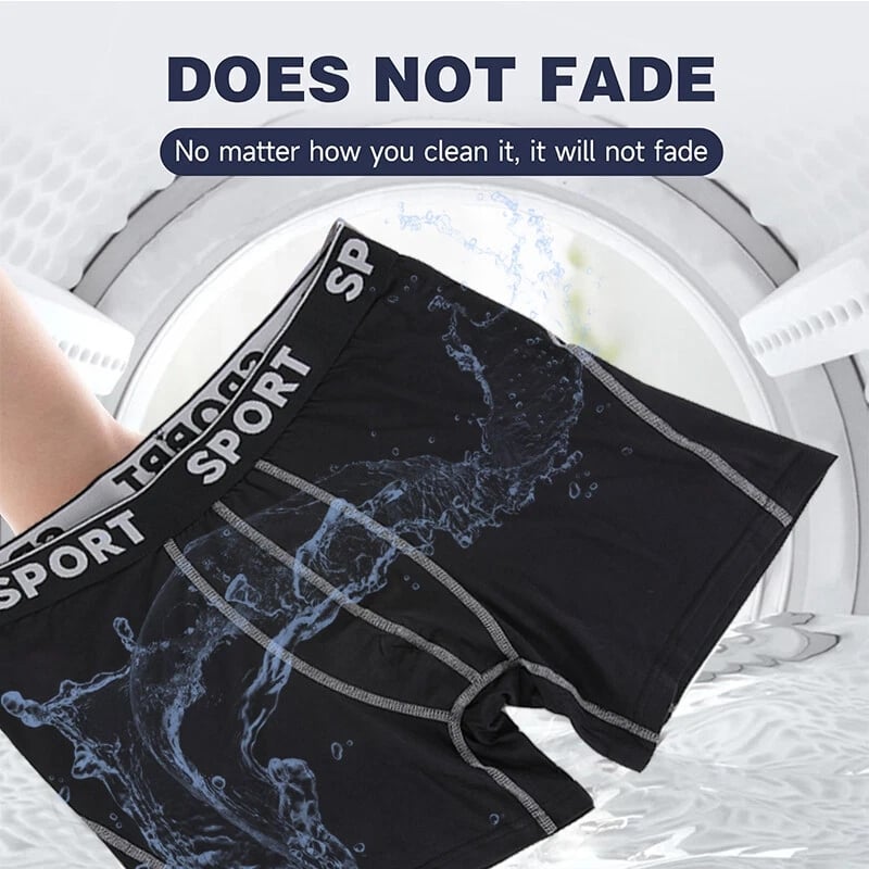 5 Pack Men's Letter Tape Boxer Brief, Casual Comfy Breathable Underwear for Daily Wear