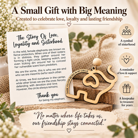 🔥LAST DAY 49% OFF - 🐘Friendship gift • sisterhood elephant