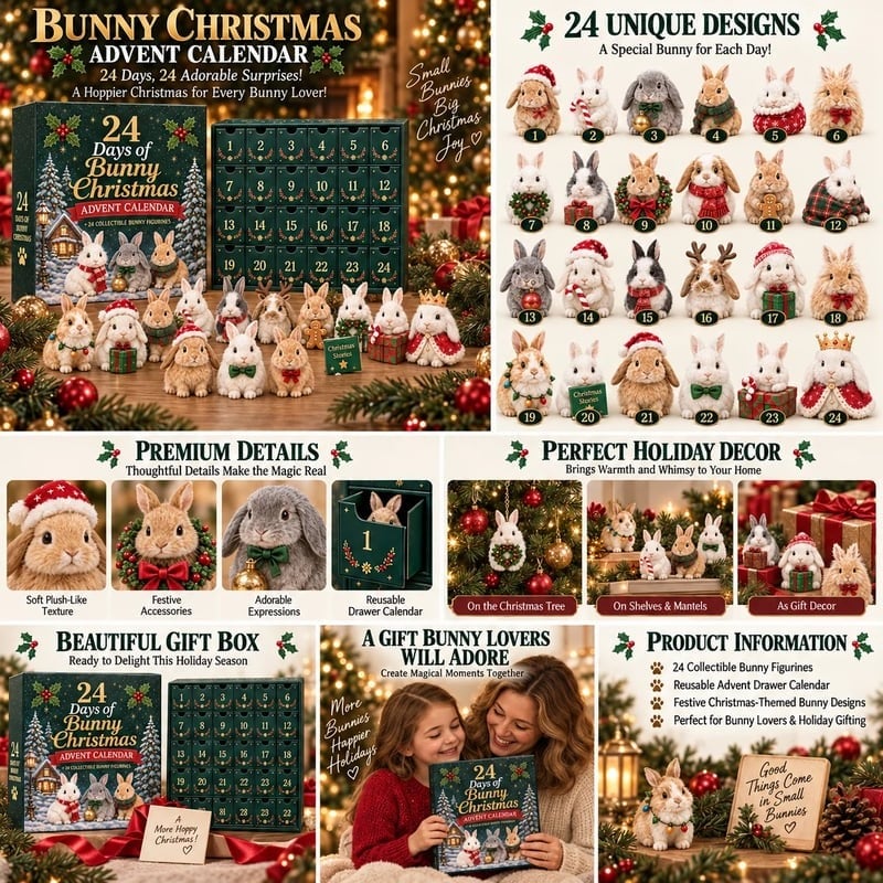 ✨🏆Early Holiday Sale 49% OFF🐇 2026 Christmas Bunny Collection