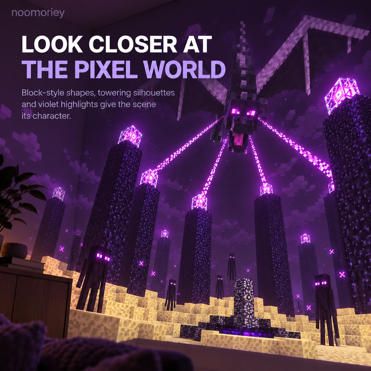 🎮 Pixel Fantasy Scene Projector – Ambient Decor for Gaming Rooms！！！