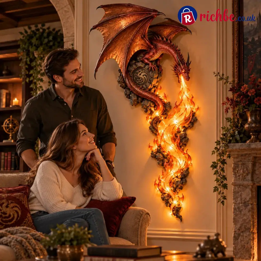 🐉 Dragonfire Guardian Wall Sconce – A Legendary Flame Awakens On Your Wall 🔥