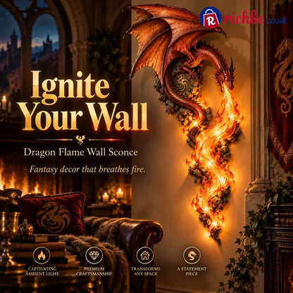 🐉 Dragonfire Guardian Wall Sconce – A Legendary Flame Awakens On Your Wall 🔥