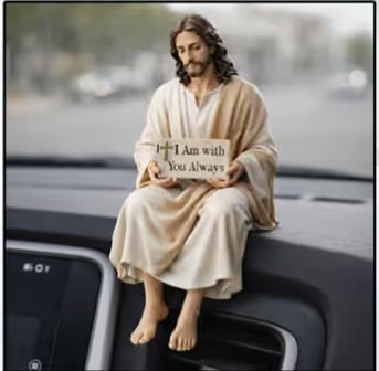 ✨Handcrafted Jesus Figurine✝️Serene Desk Companion🙏