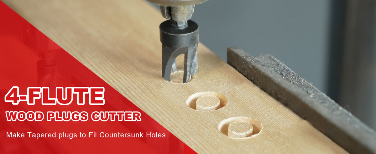 🛠️ Wood Countersink Drill Bit Set with 1/4" Hex Shank – Precision Woodworking Tool Kit