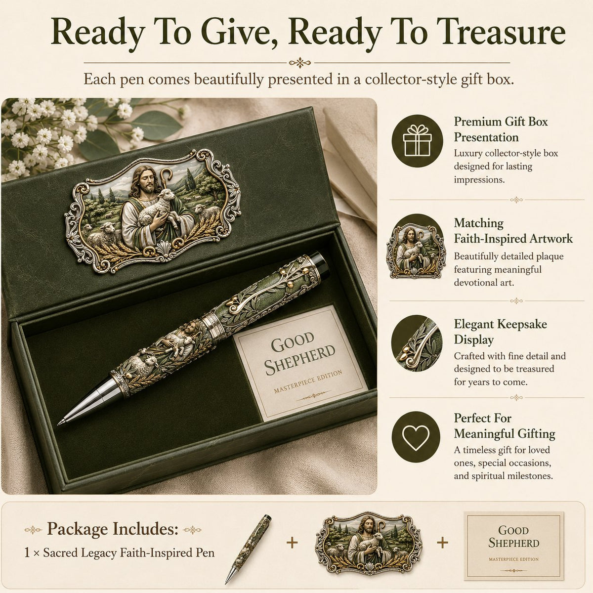 🔥 LAST DAY 49% OFF – ✝️ Sacred Legacy Faith-Inspired Keepsake Pen Collection | 6 Devotional Designs for Prayer Journaling, Bible Study & Meaningful Christian Gifts 🖊️✨